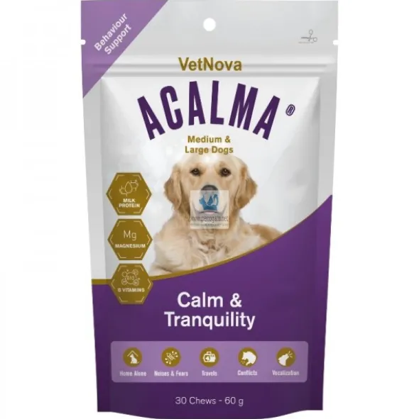ACALMA DOGS CHEWS MEDIUM & LARGE 30 Unidades Feromona Canina antiestres