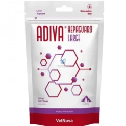 ADIVA HEPAGUARD 30 CHEWS Protector Hepatico para perros y gatos