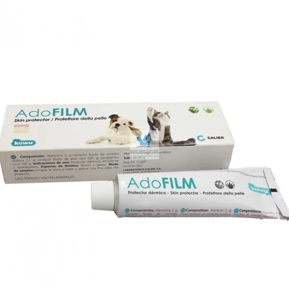 ADO FILM 60 gramos Crema Calmante y Cicatrizante para Perros y Gatos