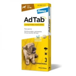 ADTAB PERRO 1,3-2,5 kg (Marron) Comprimidos Antiparasitarios para Perros
