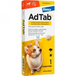 ADTAB PERRO 5,5-11 kg (Rojo) Comprimidos Antiparasitario para Perros
