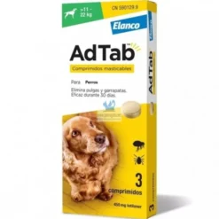 ADTAB PERRO 11-22 kg (Verde) Comprimidos Antiparasitario para Perros