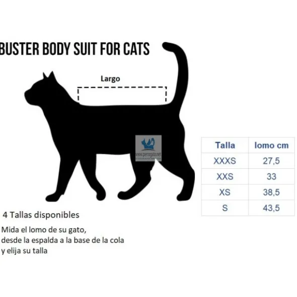 BODY SUIT BUSTER EASYGO GATO Protector para Gatos