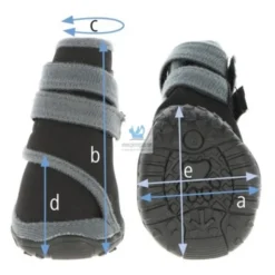 BOTA PERRO PROTECCION ACTIVE GRIS/NEGRO 2 unidades Accesorios para perros