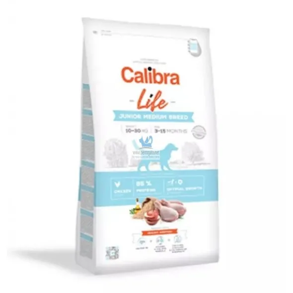 Calibra Dog Life Junior Medium Breed Chicken 12 Kg Pienso para Perros