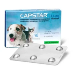 CAPSTAR 1-11 Kg - 6 Pastillas desparasitar Perros y Gatos