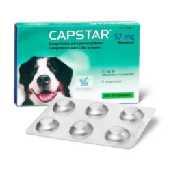 CAPSTAR 11-57 Kg - 6 Pastillas desparasitar Perros Grandes