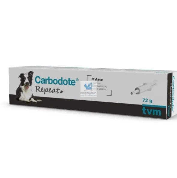 CARBODOTE REPEAT 72 g Intoxicaciones en perros