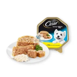 CESAR SENIOR 10+ POLLO Y ARROZ GELATINA 14 TARRINAS 150 g Pienso para Perros