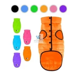 CHAQUETA AIRYVEST CLASIC BOTONES NARANJA Ropa para Perros