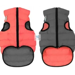 CHAQUETA AIRYVEST REVERSIBLE CORAL-GRIS Varias Tallas Ropa para Perros