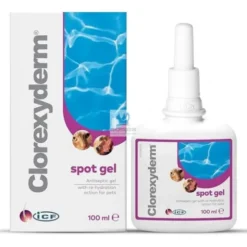 CLOREXYDERM SPOT GEL 100 ml (CLXDERM GEL) Desinfectante para Perros y Gatos