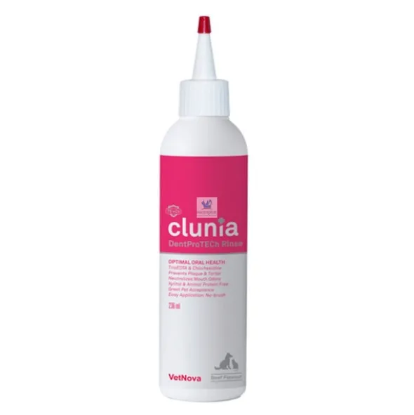 CLUNIA DENTPROTECH RINSE 236 ml Higiene bucodental de perros y gatos