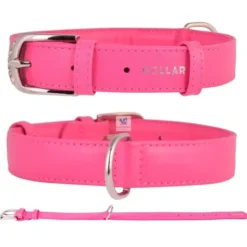 COLLAR CUERO GLAMOUR Varios Colores y Medidas Collares para Perros