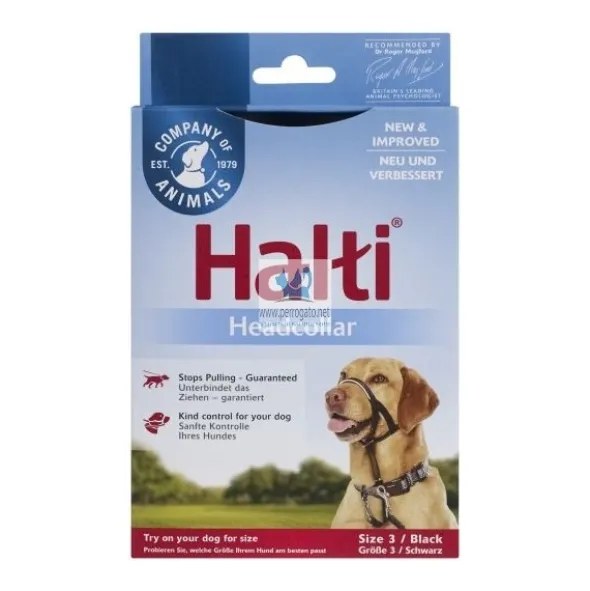 COLLAR HALTI HEAD NEGRO Collares para Perros