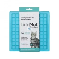 COMEDERO ANTIESTRES LICKIMAT GATO PLAYDATE VERDE Comedero para Gatos