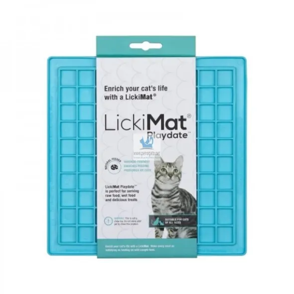 COMEDERO ANTIESTRES LICKIMAT GATO PLAYDATE VERDE Comedero para Gatos