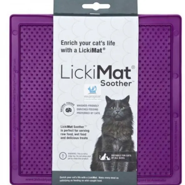 COMEDERO ANTIESTRES LICKIMAT GATO SOOTHER LILA Comedero para Gatos