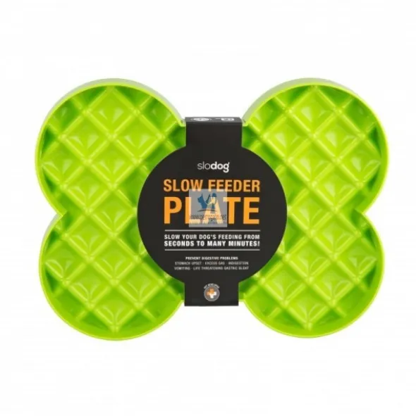COMEDERO ANTIESTRES LICKIMAT SLODOG VERDE Comedero para Perros