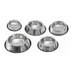 COMEDERO INOXIDABLE BASE GOMA accesorios para perros y gatos