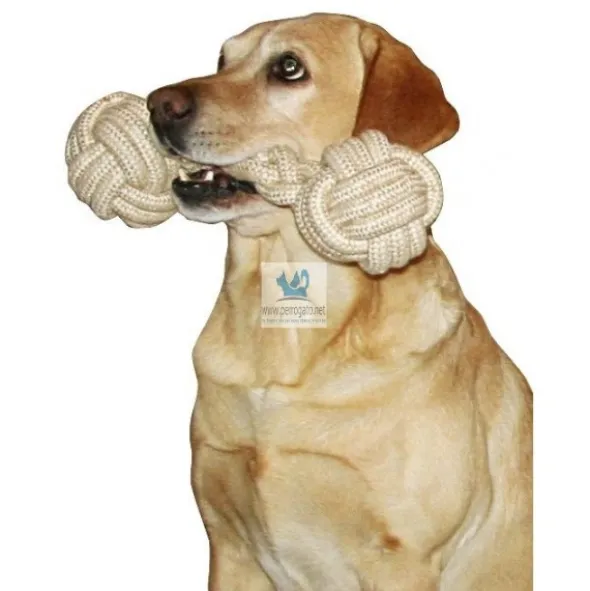 CUERDA FORMA DE PESA COTON Juguete para Perros