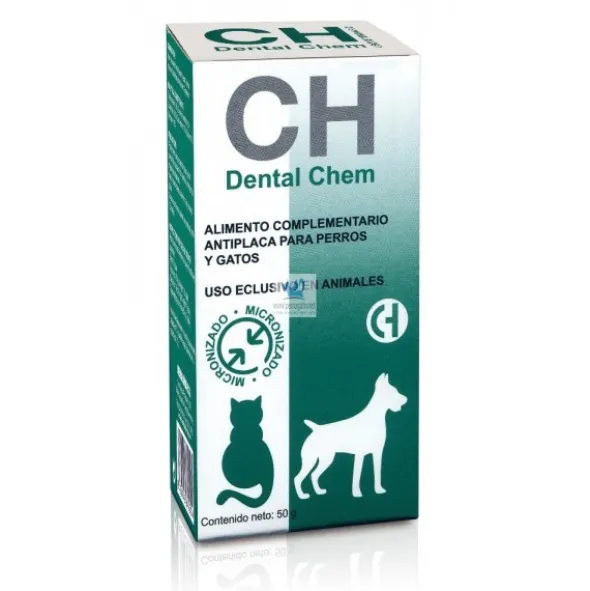DENTALCHEM MICRONIZADO 50 g Polvo Higiene Dental de Perros y Gatos