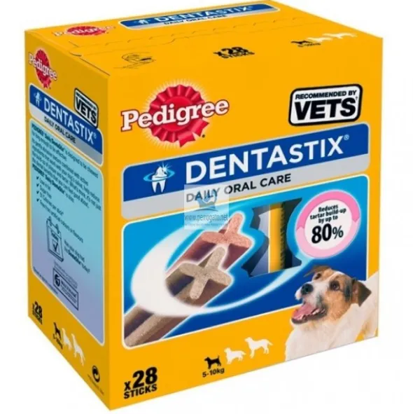 DENTASTIX 4 Cajas de 28 Barritas Snack Dental para Perros