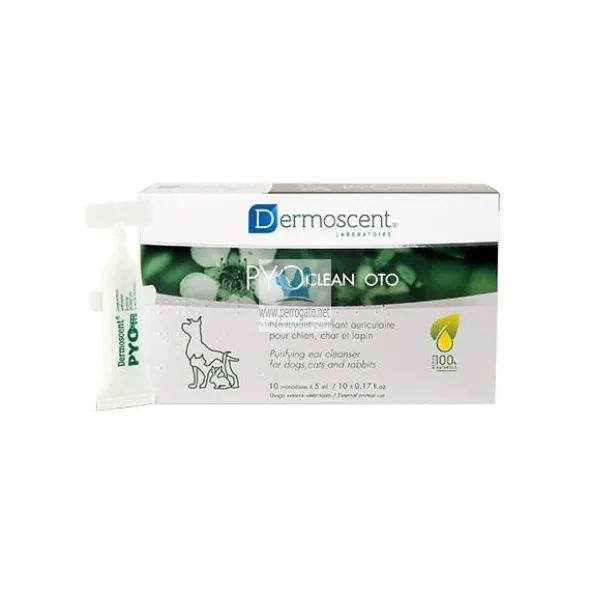 DERMOSCENT PYOCLEAN OTO PIPETAS 10 x 5 ml Limpiador Monodosis de oídos