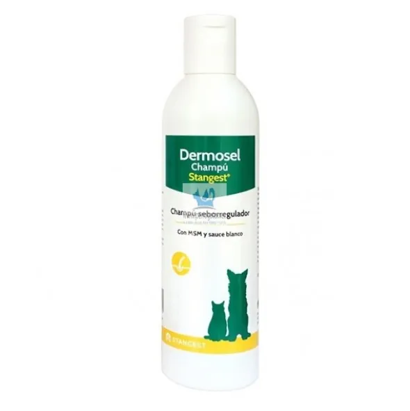 DERMOSEL CHAMPU 250 ml Champu para perros y Gatos