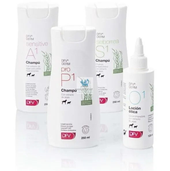 DFV DERM PRO P1 CHAMPÚ 250 ml Champu de Tratamiento para Perros