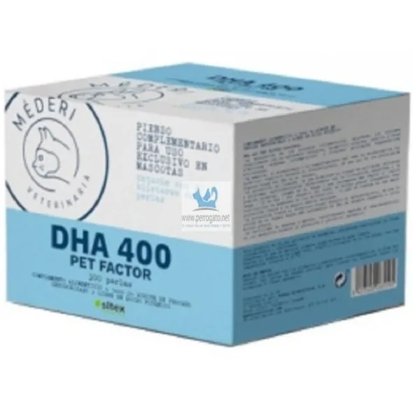 DHA 400 PET FACTOR, 300 Perlas Antialérgico para Perros y gatos