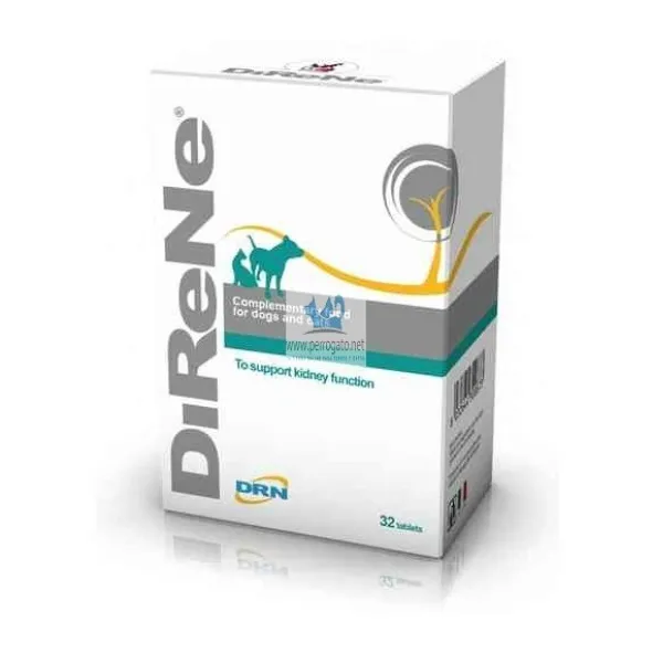 DIRENE 1200 mg 32 Comprimidos Insuficiencia Renal en Perros y Gatos