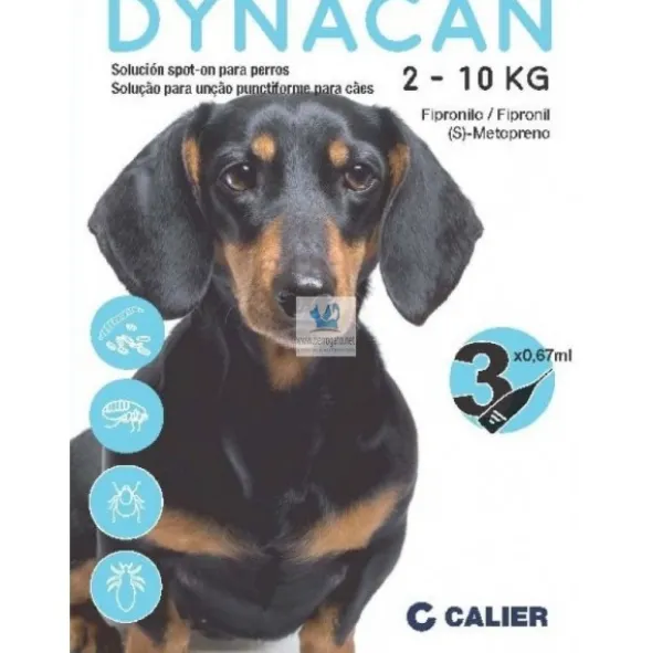 DYNACAN PERRO 3 PIPETAS Antiparasitario Pipetas para Perros