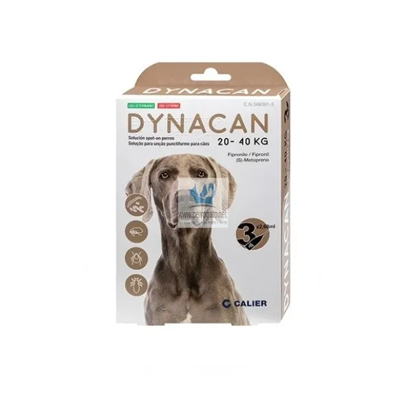 DYNACAN PERRO 3 PIPETAS Antiparasitario Pipetas para Perros
