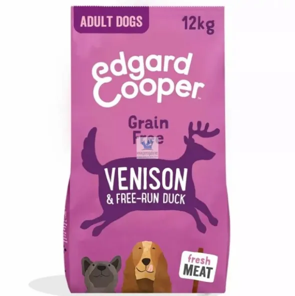 Edgard & Cooper sin cereal Adult Venado-Pato frescos 12 Kg Pienso para Perros