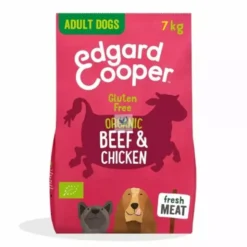 Edgard & Cooper sin gluten Adult Vacuno-Pollo ecológico y frescos 7 Kg Pienso para Perros