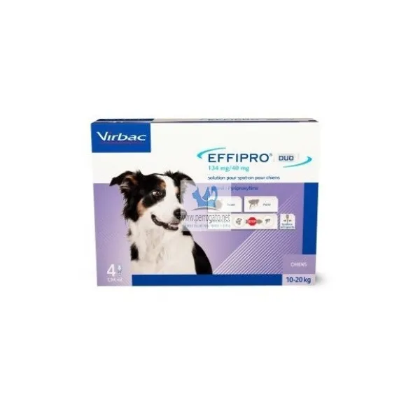 EFFIPRO DUO PERRO 4 PIPETAS Antiparasitario Externo