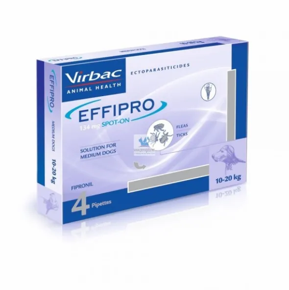 EFFIPRO PERRO MEDIANO 134 mg Pipetas Antiparasitarias para Perros