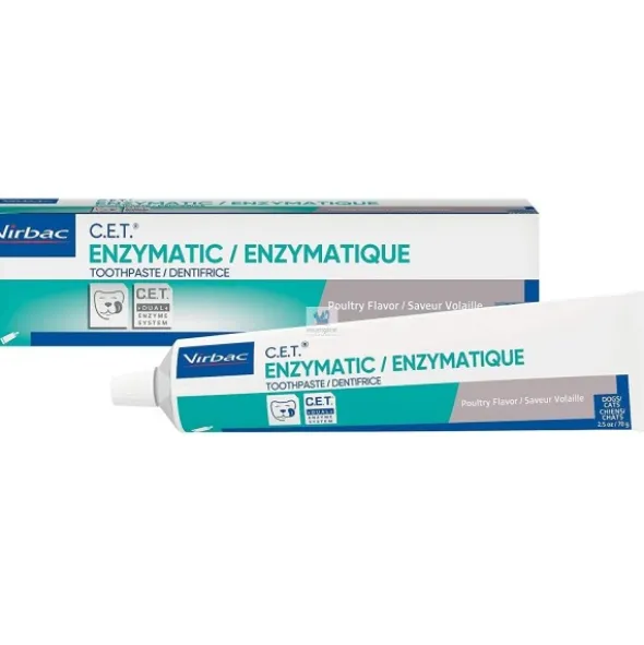 ENZIMATIC Dentifrico 70 g + Cepillo dental para Perros y Gatos