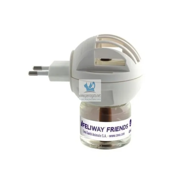 FELIWAY FRIENDS Difusor + Recambio 48 ml 1 Mes Feromona antiestres para gatos