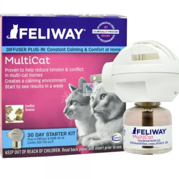 FELIWAY FRIENDS Difusor + Recambio 48 ml 1 Mes Feromona antiestres para gatos
