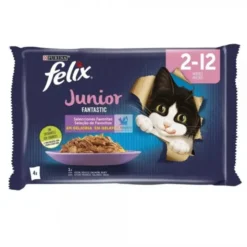 FELIX FANTASTIC JUNIOR 12x(4x85 g) Comida para gatos