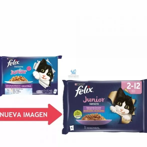 FELIX FANTASTIC JUNIOR 12x(4x85 g) Comida para gatos