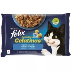 FELIX SENSATIONS FESTIN MAR 12x(4x85 g) Comida para gatos