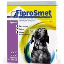FIPROSMET PERROS 6 Pipetas antiparasitarias para Perros