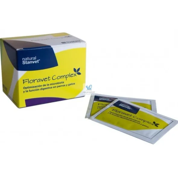 FLORAVET COMPLEX 25 x 2 gr Regulador Intestinal para Perros y Gatos