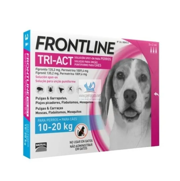 Frontline Tri-Act 2-5 Kg Antiparasitario Pipetas para perros