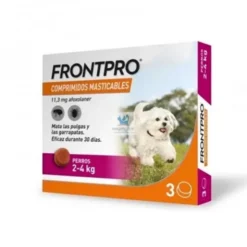 FRONTPRO MASTICABLE 2-4 Kg S 3 Comprimidos Desparasitar Perros
