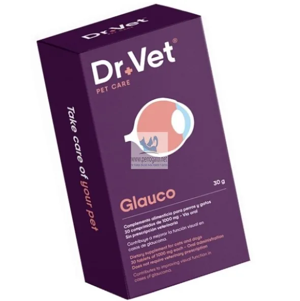 GLAUCO 30 Comprimidos Glaucoma en Perros y Gatos