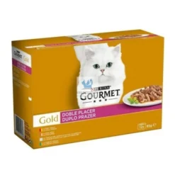 GOURMET GOLD SURTIDO 12x8x85 g DOBLE PLACER Comida para gatos